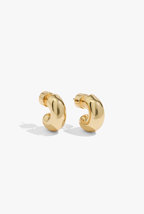 Handmade Solid 14k Gold Hoop Earrings | Mostly Sweet Jewelry