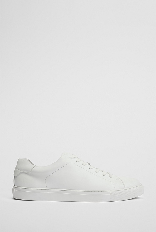 White Leather Sneaker - Casual Shoes