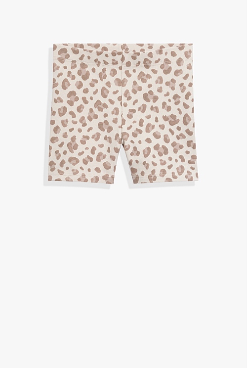 H&m leopard print on sale shorts