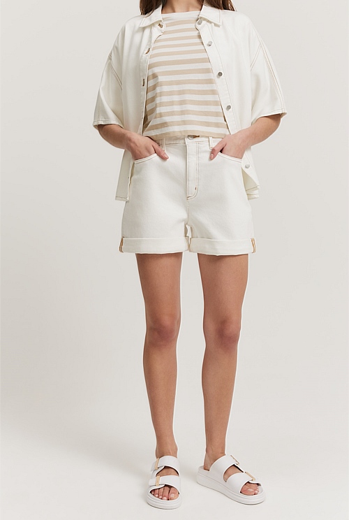 Country road denim shorts cheap
