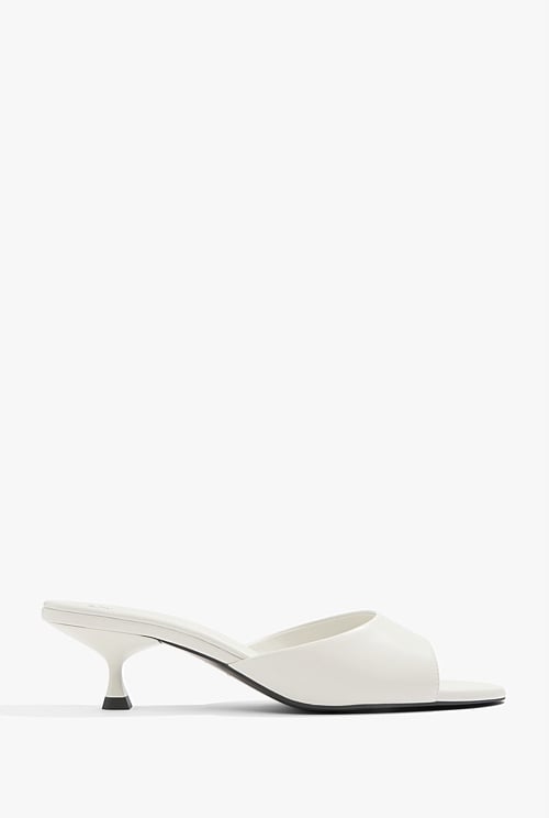 White on sale kitten mules