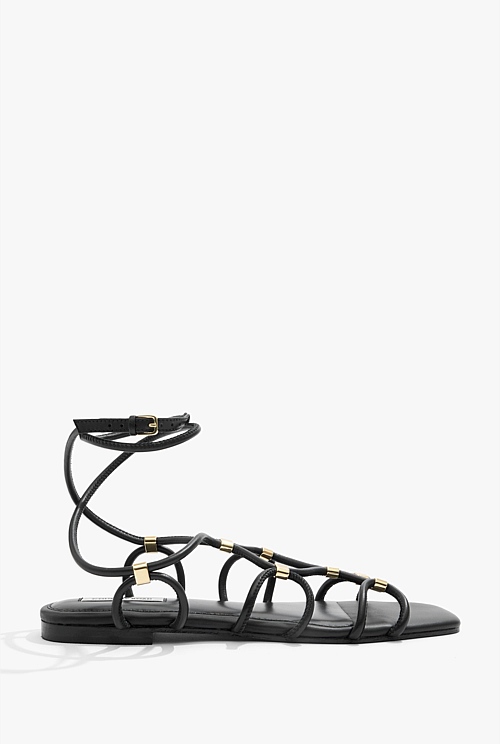 Black Kennah Sandal Sandals Thongs Country Road