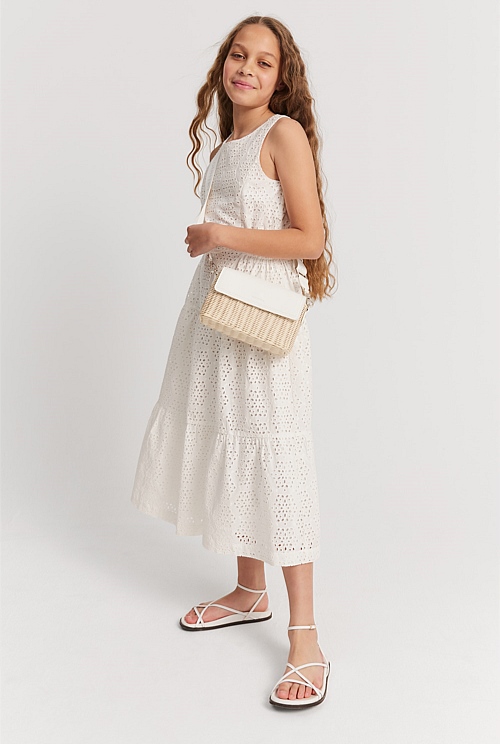 Teen Embroidered Tier Midi Dress Dresses Country Road