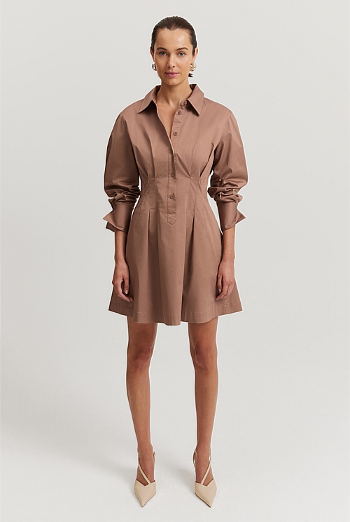 country road brown dress