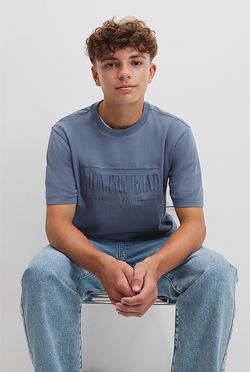 teen est Teen Verified Australian Cotton Heritage Oversized T-Shirt - T-Shirts |  Country Road