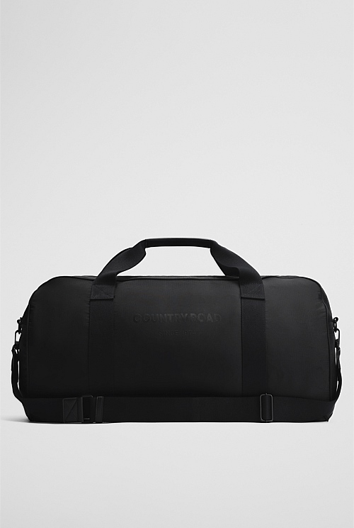 Black Textured Nylon Logo Tote - Bags | Country Road