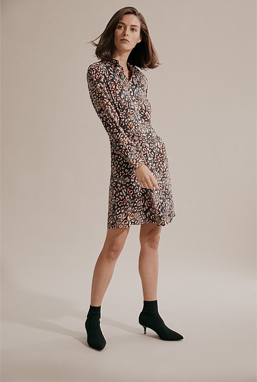 Leopard print shirt dress australia online