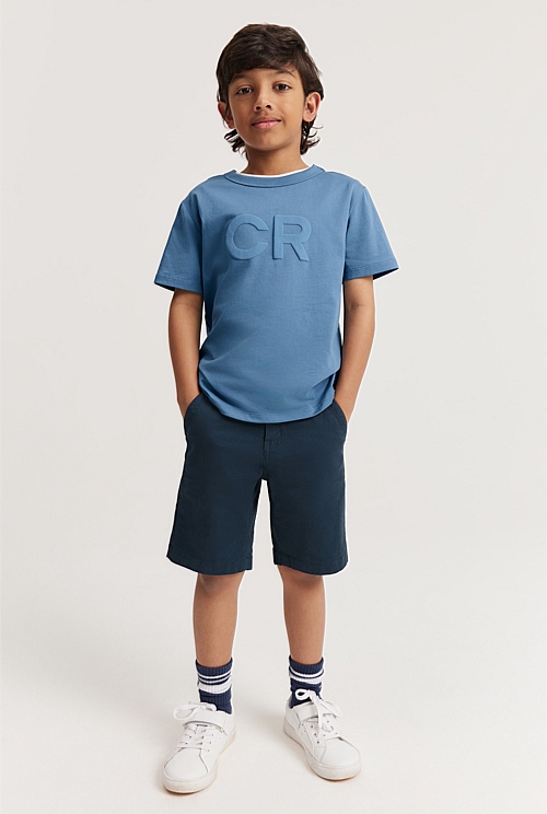 Boys blue hot sale chino shorts