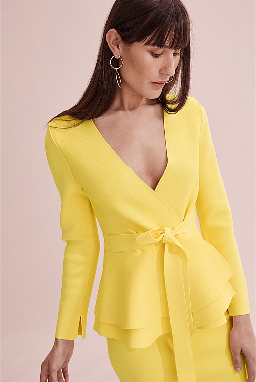 Butter Compact Knit Jacket - Jackets u0026 Coats | Country Road