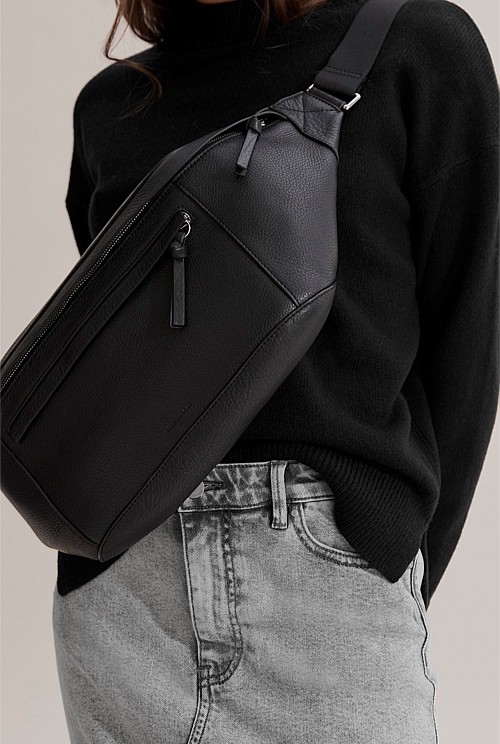 Black Tegan Oversized Belt Bag Bags Country Road