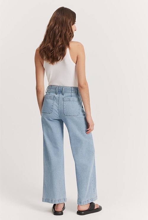 Country road sale high wide jean