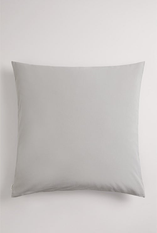 Grey euro hot sale pillow case