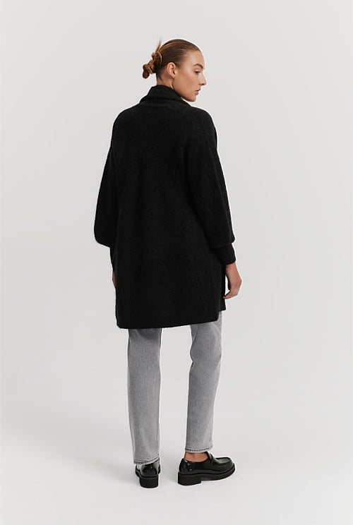 Black Brushed Cardigan Knitwear Country Road