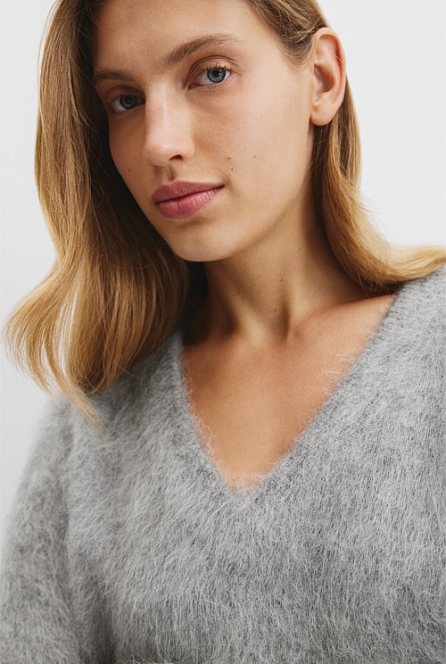 Australian Merino Wool Rib Detail Pullover