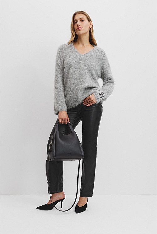 Australian Merino Wool Rib Detail Pullover