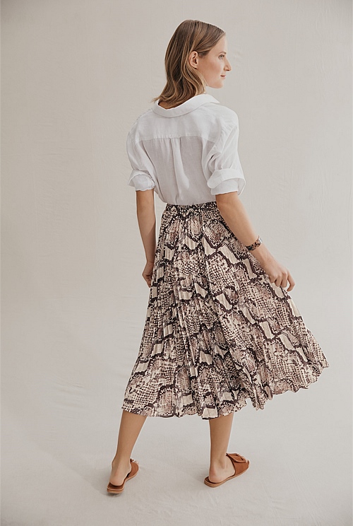 Snake print skirt au sales