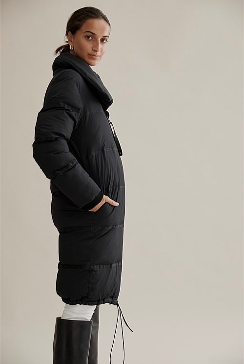 Country road long cheap puffer jacket