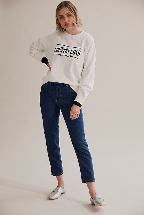 White Verified Australian Cotton Heritage Sweat Sweats Country