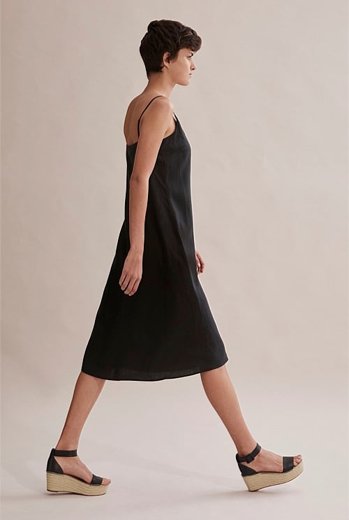 Country road 2025 black linen dress