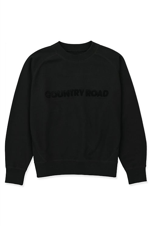 Country road best sale embossed logo sweat