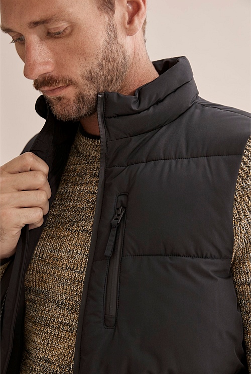 Ink Recycled Polyester Puffer Vest - Jackets & Coats