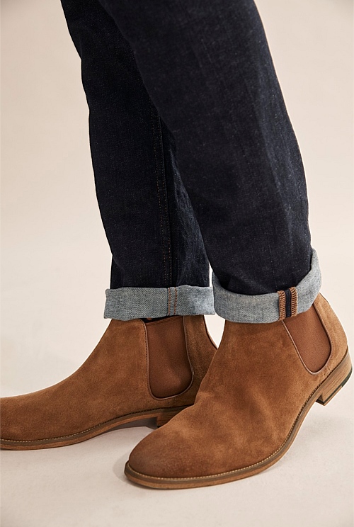 Mid Brown Suede Jefferson Boot Casual Shoes Country Road